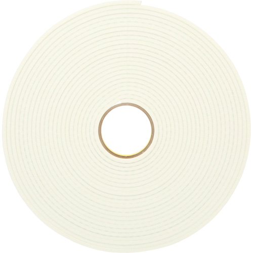 Double-Coated Urethane Foam Tape, 16.5 m (54') L x 12.7 mm (1/2") W, 25 mils, Urethane Equipment World