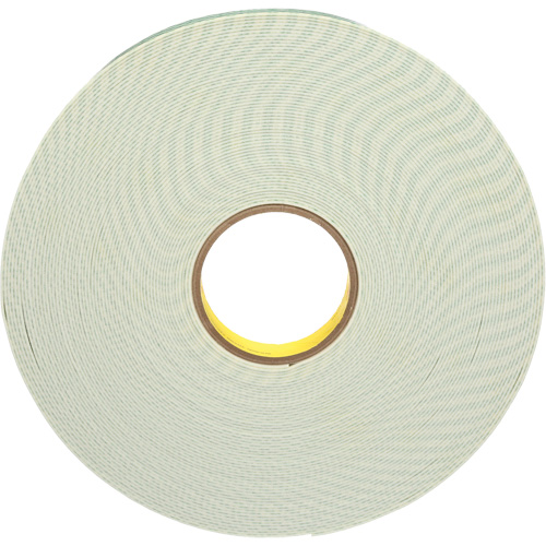Ruban de mousse avec rev&ecirc;tement deux c&ocirc;t&eacute;s, Ruban double face en mousse, 33 m (108') lo x 25,4 mm (1") la, 62 mils, Ur&eacute;thane Equipment World