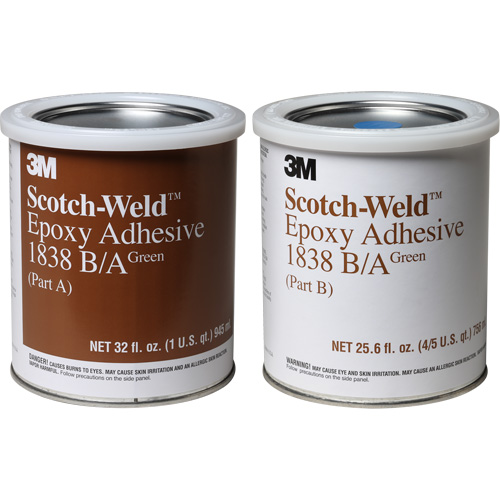 Scotch-Weld Adhesive, 32 fl. oz., Pail, Two-Part, Green Equipment World