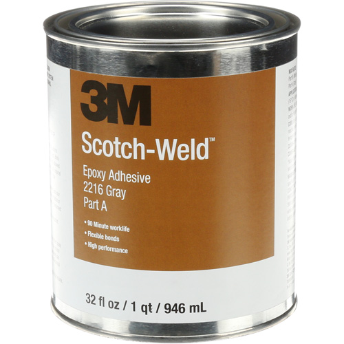 Scotch-Weld Adhesive, 32 fl. oz., Kit, Two-Part, Grey Equipment World