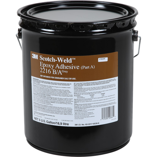 Scotch-Weld Adhesive, 5 gal., Pail, Two-Part, Grey Equipment World