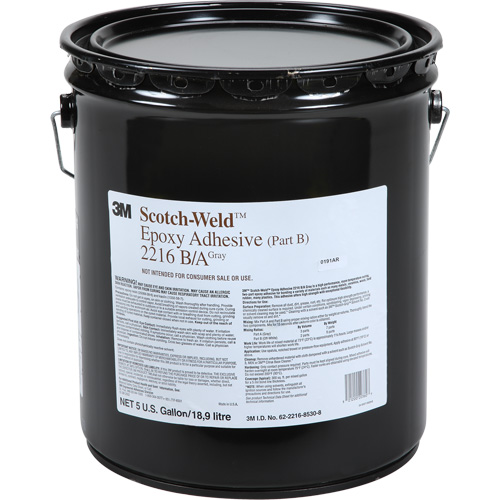 Scotch-Weld Adhesive, 5 gal., Pail, Two-Part, Grey Equipment World