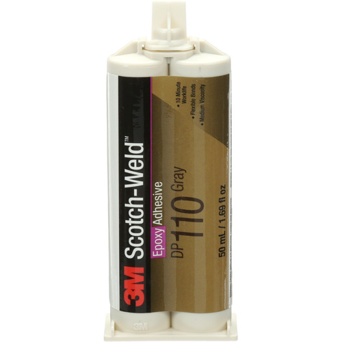 Scotch-Weld Adhesive, 1.64 fl. oz., Cartridge, Two-Part, Grey Equipment World