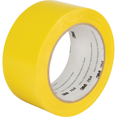 Ruban en vinyle pour travaux g&eacute;n&eacute;raux 764, 50,8 mm (2") la x 32,9 m (108') lo, 5 mils, Jaune Equipment World
