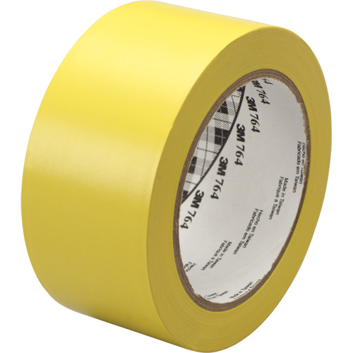 Ruban en vinyle pour travaux g&eacute;n&eacute;raux 764, 1245 mm (49") la x 32,9 m (108') lo, 5 mils, Jaune Equipment World