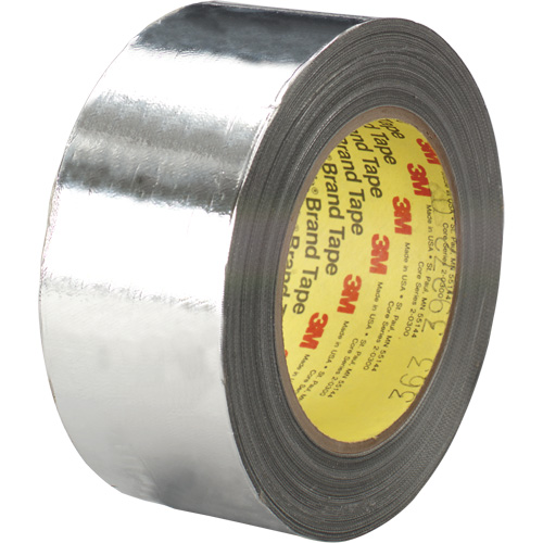 High-Temperature Aluminum Foil/Glass Cloth Tape, 7.3 mils Thick, 25.4 mm (1") x 33 m (108') Equipment World