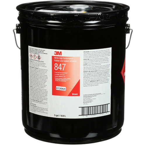 Scotch-Weld High-Performance Rubber & Gasket Adhesive, Pail, Brown Equipment World