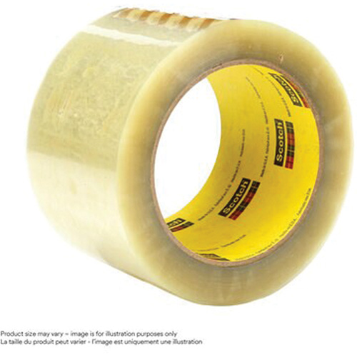 Scotch&reg; Box Sealing Tape 355, Hot Melt Adhesive, 3.15 mils, 36 mm (1-1/2") x 50 m (164') Equipment World