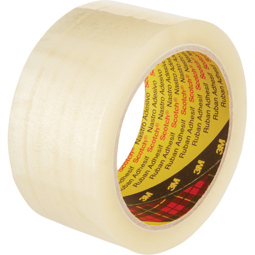 Scotch&reg; Box Sealing Tape 371, Hot Melt Adhesive, 1.9 mils, 48 mm (2") x 100 m (328') Equipment World