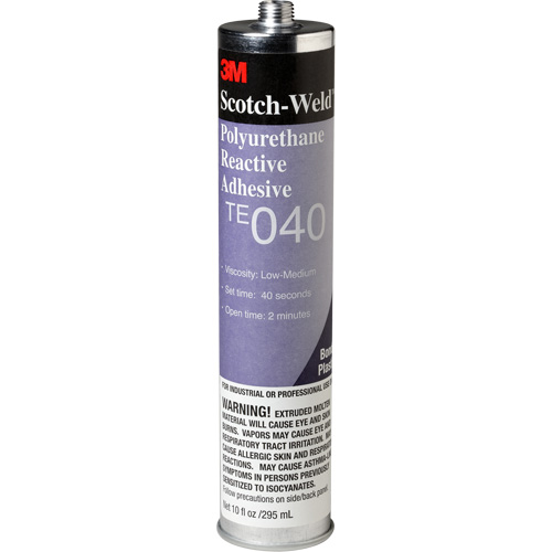 Scotch-Weld PUR Adhesive, 10 oz., Cartridge, Clear Equipment World