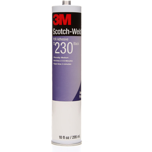 Scotch-Weld PUR Adhesive, 10 oz., Cartridge, Black Equipment World