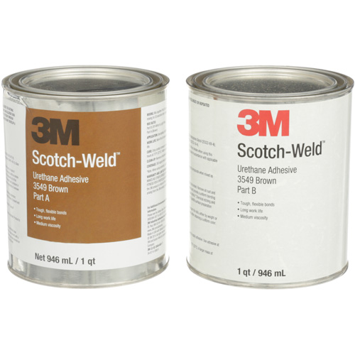 Scotch-Weld Urethane Adhesive 3549, 64 fl. oz., Can, Brown Equipment World