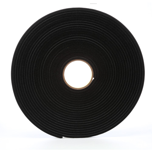 Ruban de mousse en vinyle 4504, 19 mm (3/4") la x 16,5 m (54') lo, 250 mils, Noir Equipment World