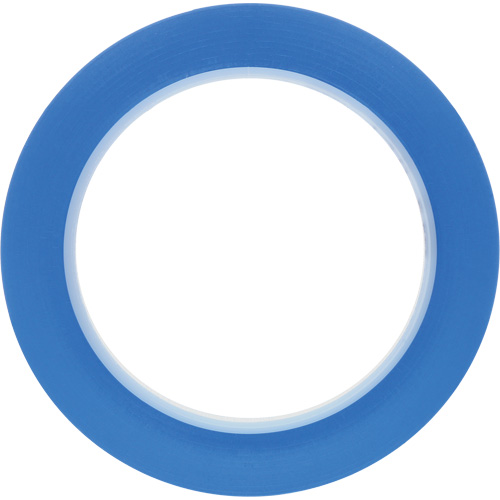 471 Vinyl Tape, 6 mm (1/4") W x 32.9 m (108') L, 5.2 mils, Blue Equipment World