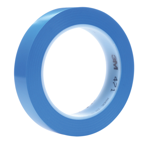 Ruban en vinyle 471+, 50,8 mm (2") la x 32,9 m (108') lo, 5,3 mils, Bleu Equipment World