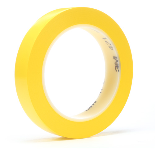 471 Vinyl Tape, 6 mm (1/4") W x 32.9 m (108') L, 5.2 mils, Yellow Equipment World