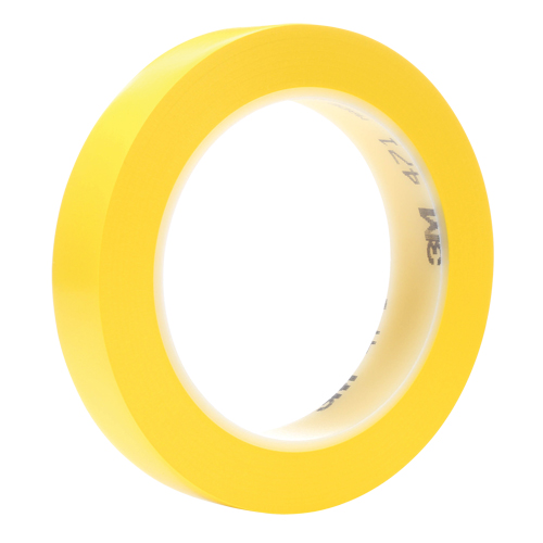 Ruban en vinyle 471, 19 mm (3/4") la x 32,9 m (108') lo, 5,3 mils, Jaune Equipment World
