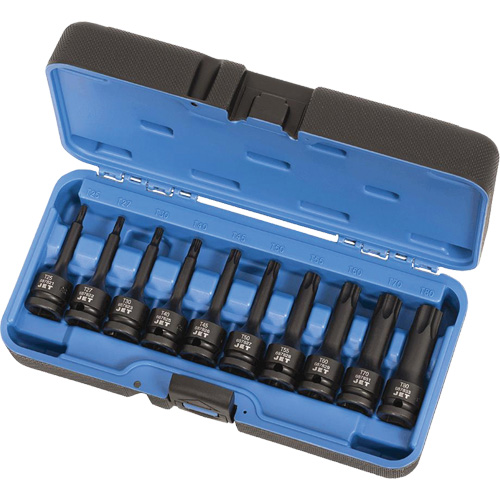 PTB-1210 1/2" Drive Torx&reg; Bit Impact Socket Set, Torx&reg;, 1/2" Drive, 10 Pcs Equipment World