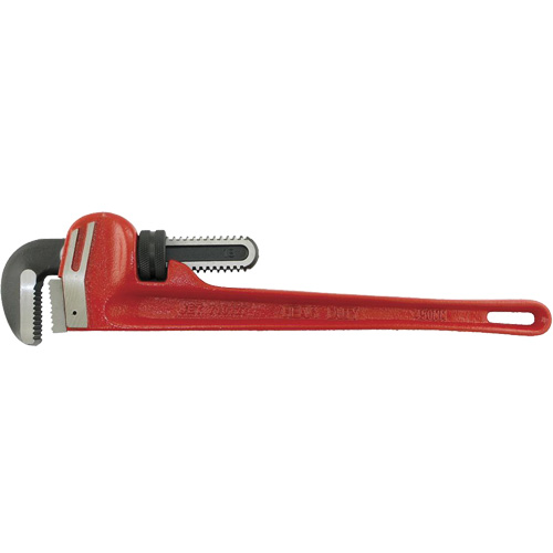 PW-18 Super Heavy-Duty Pipe Wrench, 2-7/8" Jaw Capacity, 18" Long, Powder Coated Finish, None Handle Equipment World