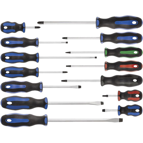 JTSD-14S Ergonomic Screwdriver Set, 14 Pcs. Equipment World