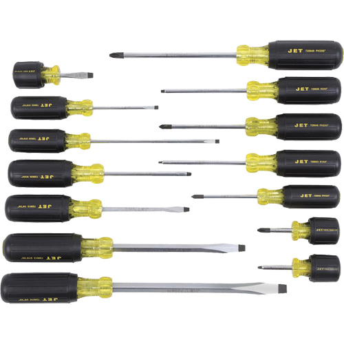 JKS-14S Cushion Grip Screwdriver Set, 14 Pcs. Equipment World