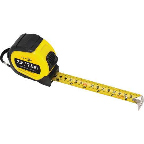 JTM-425SM Tape Measure, 25', Imperial & Metric Graduations Equipment World