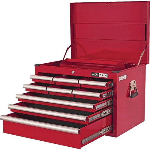 PMC2709 Pro Series Mechanic's Chest, 26" W, 9 Drawers, Red Equipment World