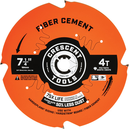 Circular Saw Blade, 7-1/4", 4 Teeth, Cement Use Equipment World