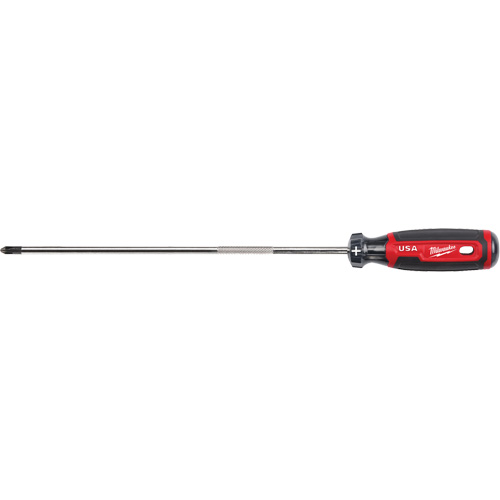 Phillips Screwdriver, #2 Tip, Round, 363 mm L, Cushion Grip Handle Equipment World