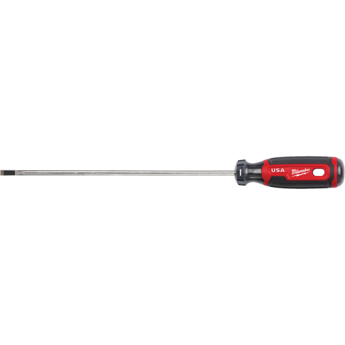 Cabinet Screwdriver, 3/16" Tip, Round, 279 mm L, Cushion Grip Handle Equipment World