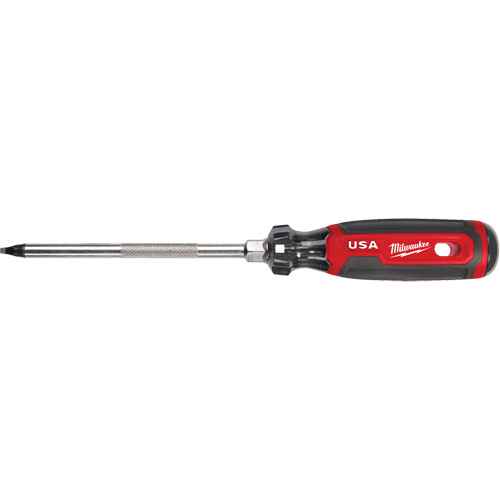 Square Screwdriver, #3 Tip, Round, 279 mm L, Cushion Grip Handle Equipment World