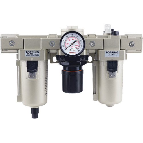 Filter, Regulator, Lubricator with Metal Bowl, 1/2" NPT, 150 PSI Equipment World