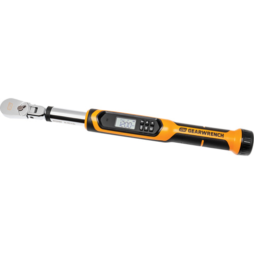 Flex Head Torque Wrench with Angle, Electronic, 3/8" Square Drive, 120 - 1200 ft-lbs. Equipment World