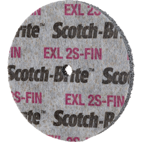 Meule homog&egrave;ne Scotch-Brite EXL, 3" x 1/2", Arbre de 1/4" Equipment World