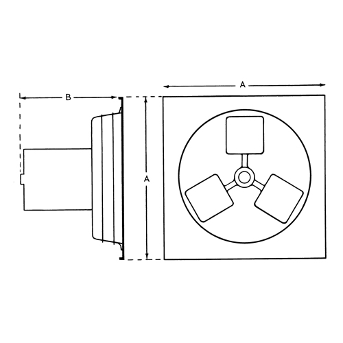 Exhaust Fan 12" 1SP Panel Series Equipment World