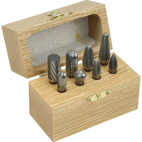 Double Cut Carbide Burr Set, 8 Pieces Equipment World