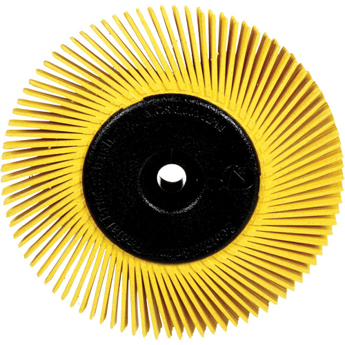 Radial Bristle Brushes for Bench Grinders, 80X Grit, 6" Dia. Equipment World