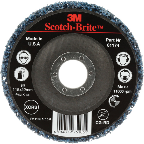 Scotch-Brite Clean & Strip Disc, 4-1/2" Dia., Extra Coarse Grit, Silicon Carbide Equipment World