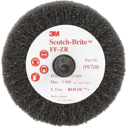 Scotch-Brite Cut & Polish Flap Brush, Aluminum Oxide, Fine Grit, 2-1/2" x 1-1/4" x 1/4" Equipment World