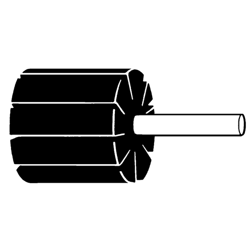 Meule &agrave; lamelles &agrave; usage g&eacute;n&eacute;ral, Oxyde d'aluminium, Grain 80, 2" x 1" x 1/4" Equipment World