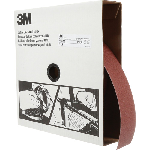 Utility Sanding Roll 314D, 2" W x 150' L, 100J Grit Equipment World