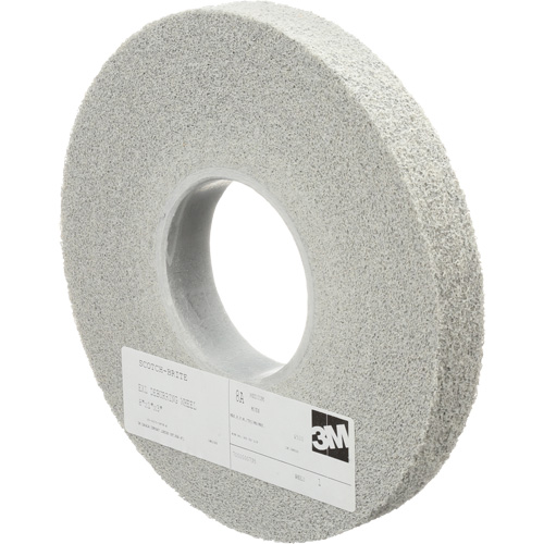 Meules d'&eacute;barbage EXL Scotch-Brite, 8" x 1", Arbre de 3", Oxyde d'aluminium Equipment World