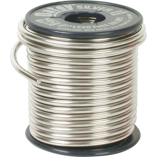 Plumbing Solder, Lead-Free, 60-100% Tin 1-5% Bismuth 1-5% Copper 1-5% Silver, Solid Core, 0.117" Dia. Equipment World