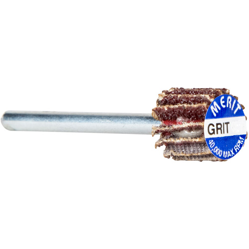 Roue &agrave; lamelles haute performance Micro-Mini, Oxyde d'aluminium, Grain 180, 3/4" x 1/2" x 1/8" Equipment World