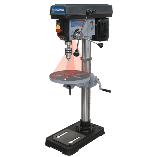 Perceuses &agrave; colonne avec laser, 13", Mandrin 5/8", 3670 tr/min Equipment World