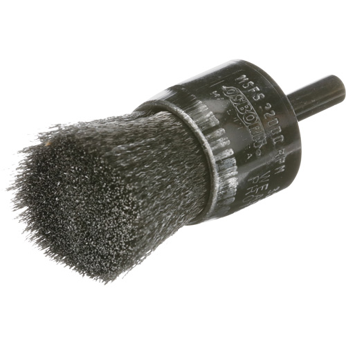 Crimped Wire End Brush, 1", 0.005 Fill Equipment World