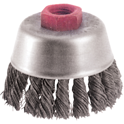 Knot Wire Cup Brushes - High Speed Small Grinder, 2-3/4" Dia. x M10x1.25 Arbor Equipment World
