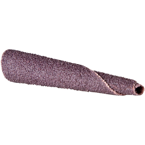 Cartouche de bande abrasive conique ALO, 150 Grain, 5/16" dia., Oxyde d'aluminium, 1-1/2" lo, 1/4" Dimension de l'arbre Equipment World