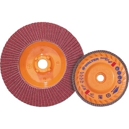 Enduro-Flex Stainless Flap Disc, 5" x 5/8"-11, Type 27, 60 Grit, Zirconia Alumina Equipment World