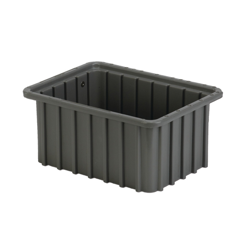 Divider Box, Polyethylene, 9.8" W x 7.3" D x 5" H, Grey Equipment World